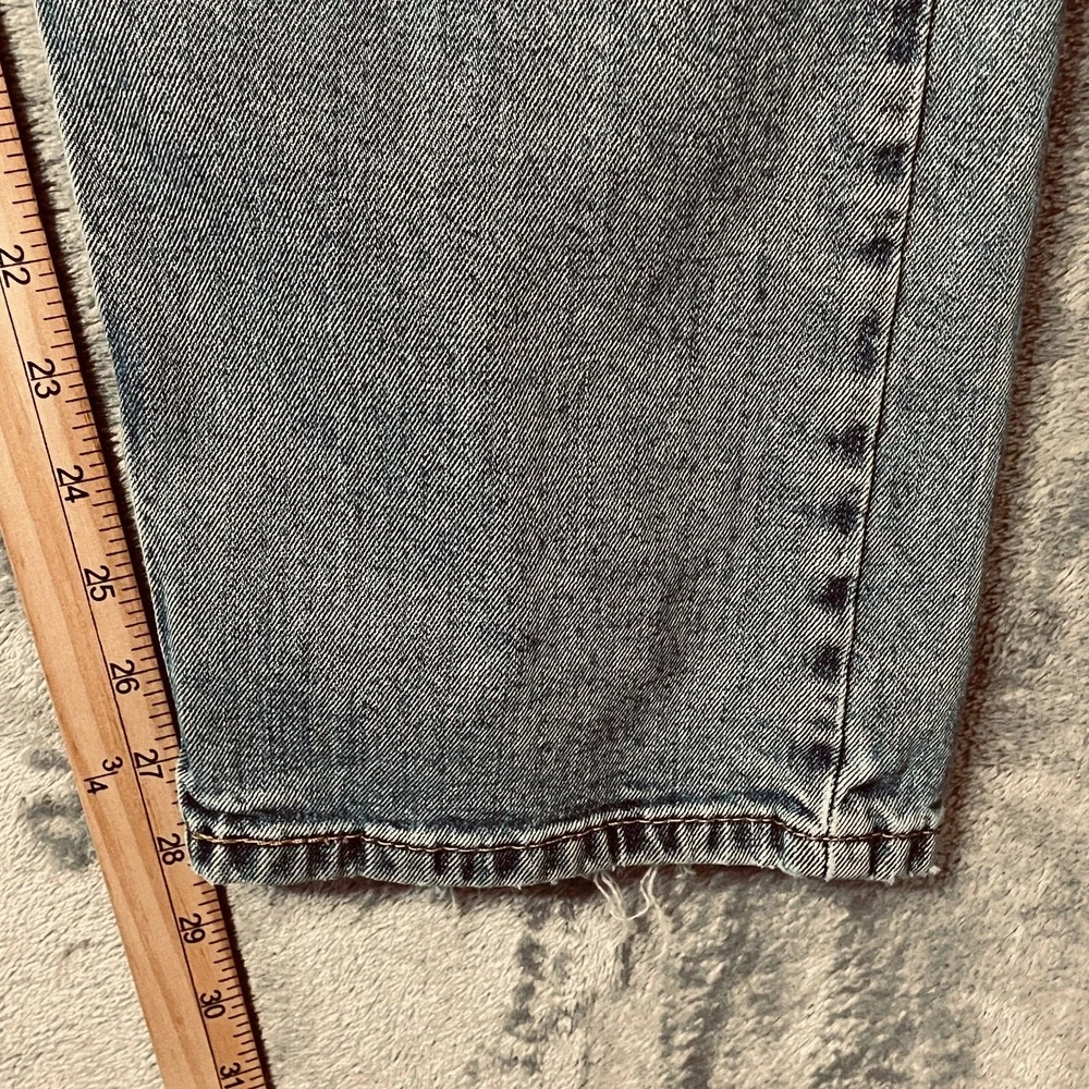 Levi's‎ 505 Jeans Mens 38 x 30 Light Wash Straight Leg Red Tab 5 Pocket Casual